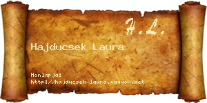 Hajducsek Laura névjegykártya